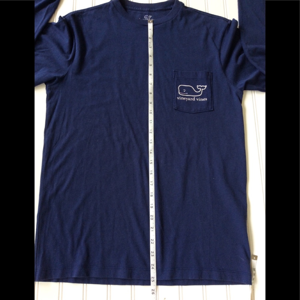 Vineyard Vine 🐳🎅Long~Sleeve Pocket Tee - Picture 5 of 13